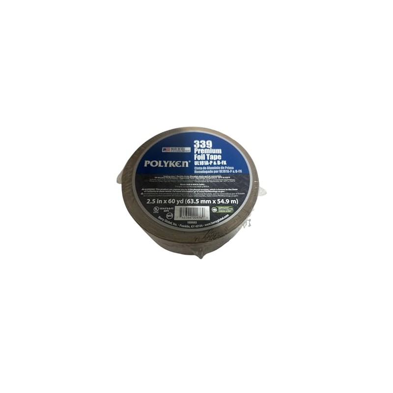 339 Premium Cold WHEATHER FOIL Tape 339 2.5 in X