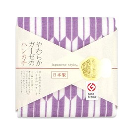 Nissen Shoko JS-4144 Japanese Style Small Pattern Gauze Pile Spring Handkerchief