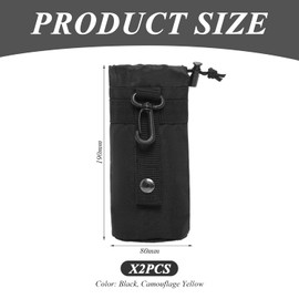 YSDYY 2 Pieces Tactical Hydration Bag, Portable Hydration Bag, Outdoor Sports Accessories, Travel Hydration Bag, Wear-Resistant Nylon Hydration Bag