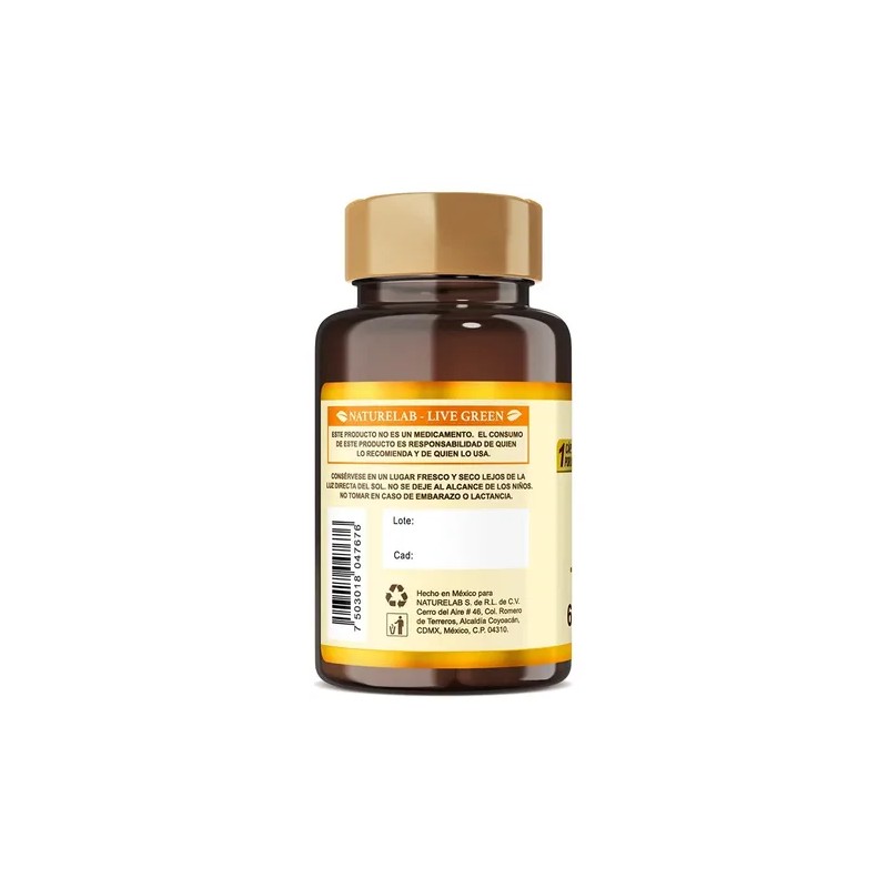 Ácido Fólico Vitamina E - 60 Cápsulas - Naturelab Sabor
