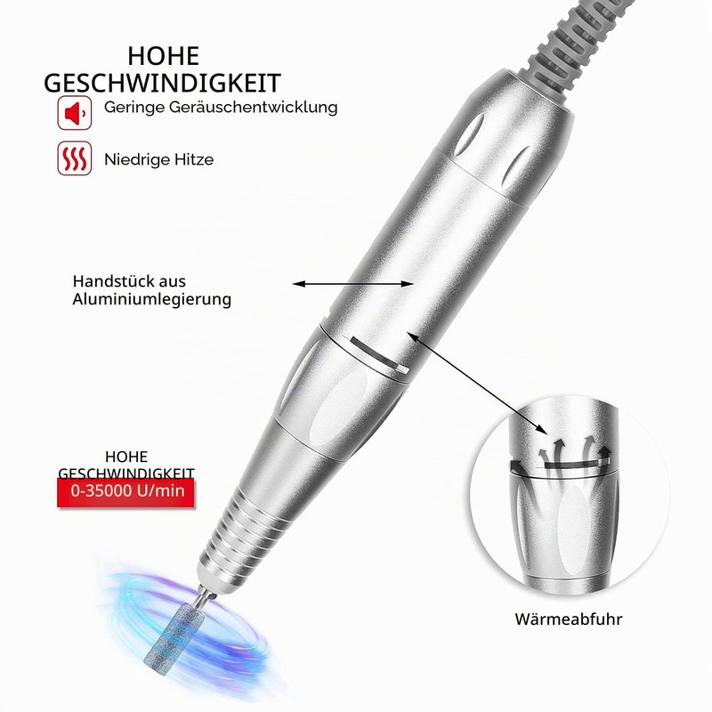 Nail Drill Handle, Nail Drill Handpiece, Electric Nail Polishing Machine,