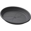 Emsa Flower Pot Tray, 25cm, Plastic, Granite Grey, CITY, 51761.5