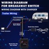 CheeMuii 7 Way Trailer Cord and 7 Gang Junction Box