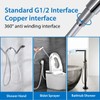 Jasya Silicone Shower Hose Extra Long,Explosion Proof Anti Winding Showerhead