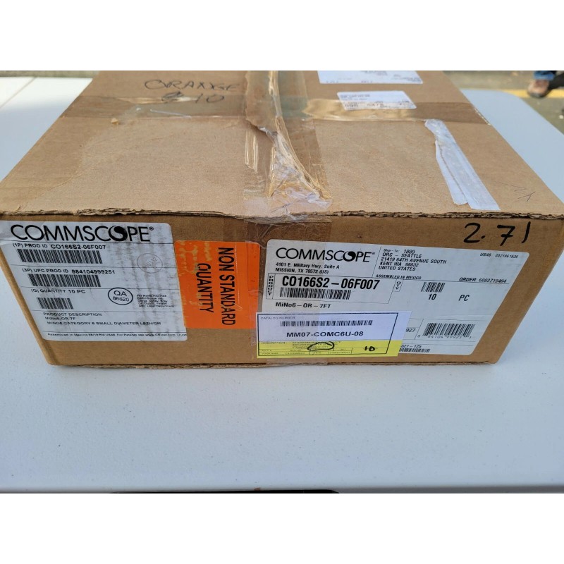 Commscope Systimax Copper Cat 6 Commercial Patch Cord CO166S2-06f007 7FT