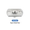 METALLIXITY 10 Pcs Carbon Steel Double Tab Fastener Nuts (M6)