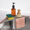 Tomorotec Triangle Roll Up Dish Drainer Corner Small Foldable Stainless