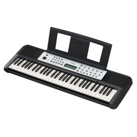 Yamaha 61-Key Portable Keyboard for Beginners with Built-In Songs, Quiz Mode, Music Rest, with Power Adapter YPT280