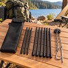 Adjustable Camping Tripod for Campfire Cooking – Portable Hanging Pot