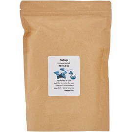 Organic Catnip - Dried Nepeta cataria Loose Leaf/Buds by Nature Tea (1 oz)