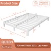 HQU 6 Inch Queen Bed Frame with Metal Baffles, Heavy