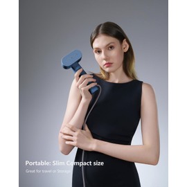 G6 Pro Smart Handheld Steamer for Clothes – Global Voltage Adaptation(100-240V), Palm-Sized & Lightweight (0.8lb), Easy Wrinkle Remover, Auto Shut-Off, Travel & Home Double Use (Blue)