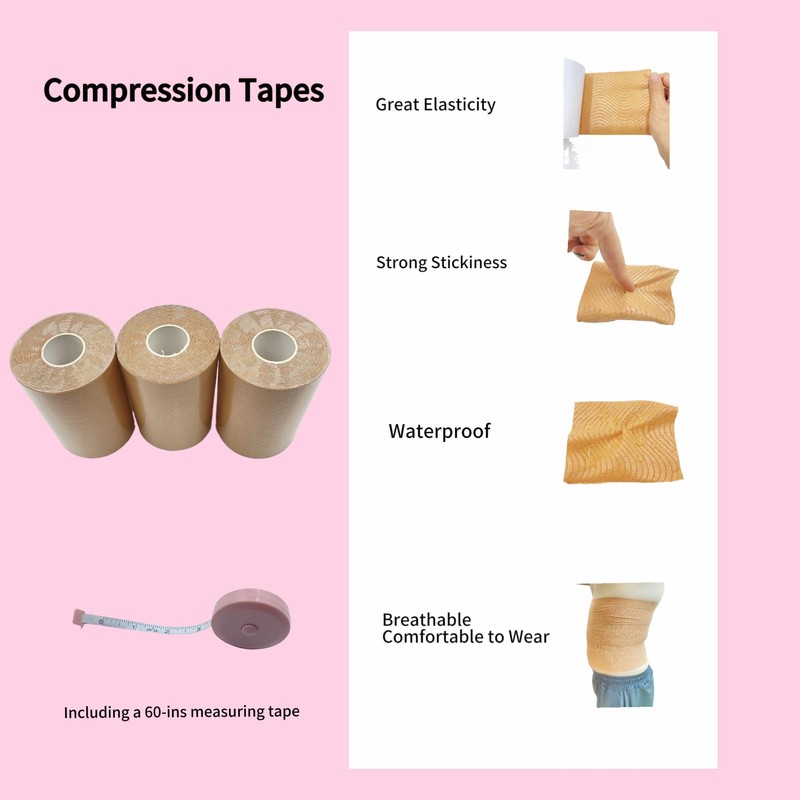 Body Stomach Compression Tape- Extra Wide Kaotic Belly Tape for