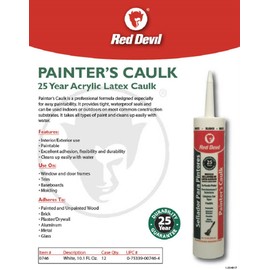 Red Devil 0746 10.1 oz. Painters Caulk, 1 Pack, White