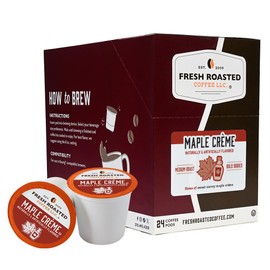 Fresh Roasted Coffee, Maple Crème, Flavored Coffee Pods, 24 Count