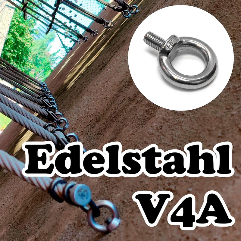 Priostahl® Ring Bolt V4 A Stainless Steel Screw Ring Bolts