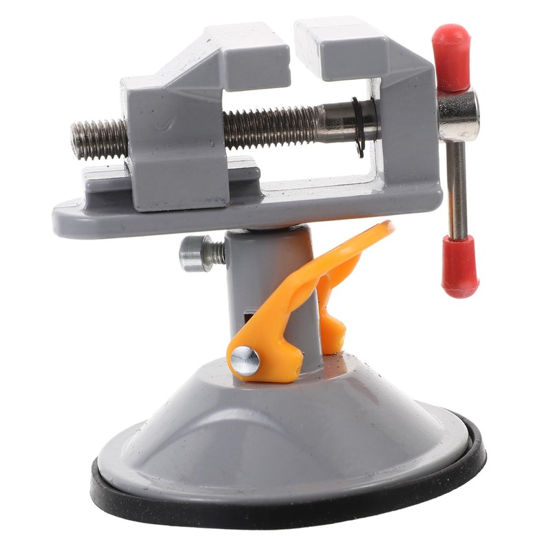 Operitacx 2pcs Table Vise with Suction Cup Rotating Workbench Clamp