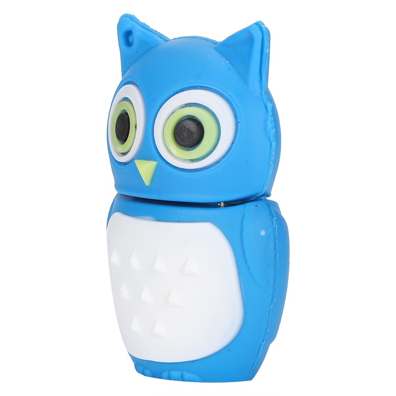 Cartoon U Disk Blue Owl Appearance High Speed Bulk Storage