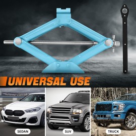 CAAP DRIVEN 2-Pack Portable RV Trailer Stabilizer Scissor Jack for Car - 1.5 Ton Car Jack Kit,Quick Lifting Tire Changing Kit, 4'' - 15.2'' Lifting Range, CAAP-TOLS-SJK-15-TB