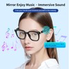 Amwentu Smart Glasses, Bluetooth Glasses for Men Women, Built-in Mic