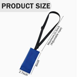 2PCS Peritoneal Dialysis Catheter Holder for Baxter,PD Transfer Set Catheter Shower Holder,Adjustable PD Catheter Lanyard for Men/Women (Blue)