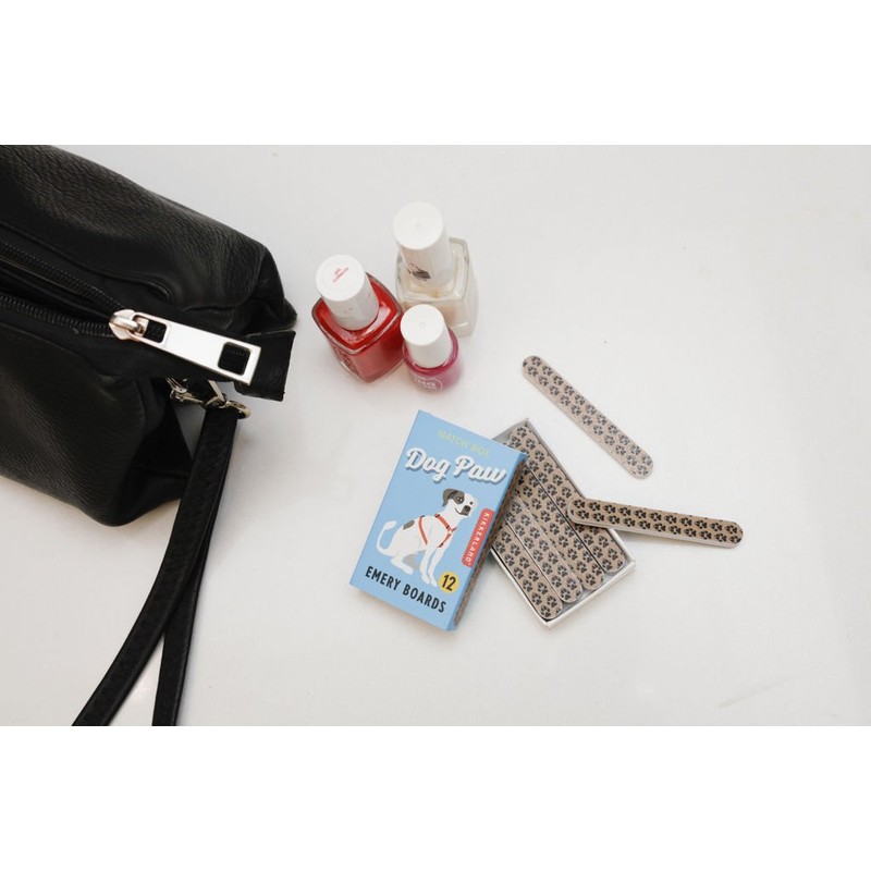 Kikkerland Dog Paw Emery Board Match Box
