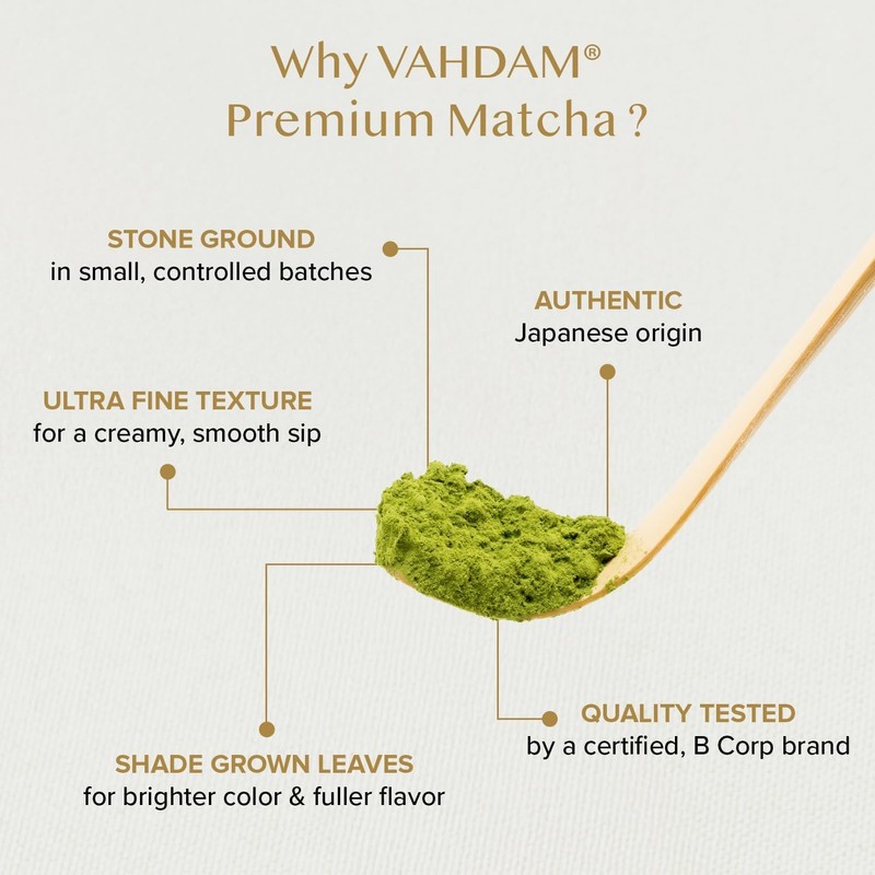 VAHDAM Premium Matcha Green Tea Powder 50g | Shizuoka, Japan