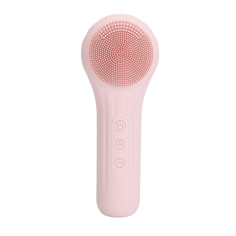 Electric Face Cleansing Brush Vibration Heating Waterproof Silicone Facial Deep