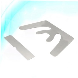 Gatuida Stainless Steel Plates 2 Pieces Oral Bite Plate Set Comfortable Edges Aesthetically Designed