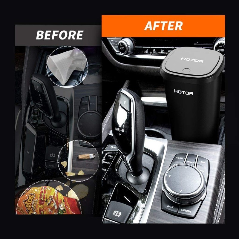 HOTOR Car Trash Can, Car Trash Cup with 30 Additional