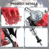 JDMSPEED New Red Cap HEI Distributor and Plug Wires 289-302
