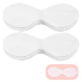 Heclia Disposable Non Woven Eye Care 200 Pcs Eyes Covers for Facials Eye Mask Cotton Spa Eyes Pads for Facials Clear EyeMask Spa Wrap Moisture Retention Skincare Home Beauty Wet Compress