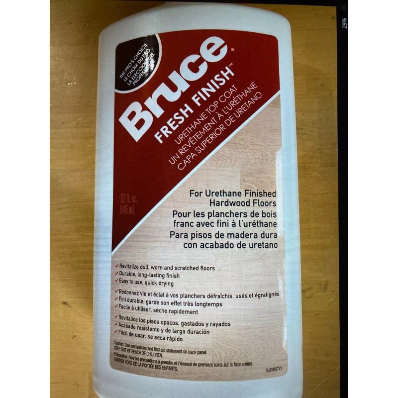 Bruce Fresh Finish Urethane Top Coat For Finished Hardwood Floors,