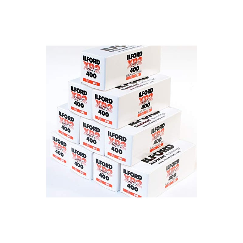 Ilford XP2 Super B&W film 400 asa, 120mm, multipack of