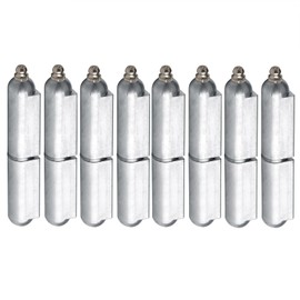 MOUNTAIN_ARK 8 Pack 4-1/4" x 3/4" Aluminum Weld On Bullet Hinges with Grease Zerk, Weldable Lift Off Hinges for Trailer Door, Gate