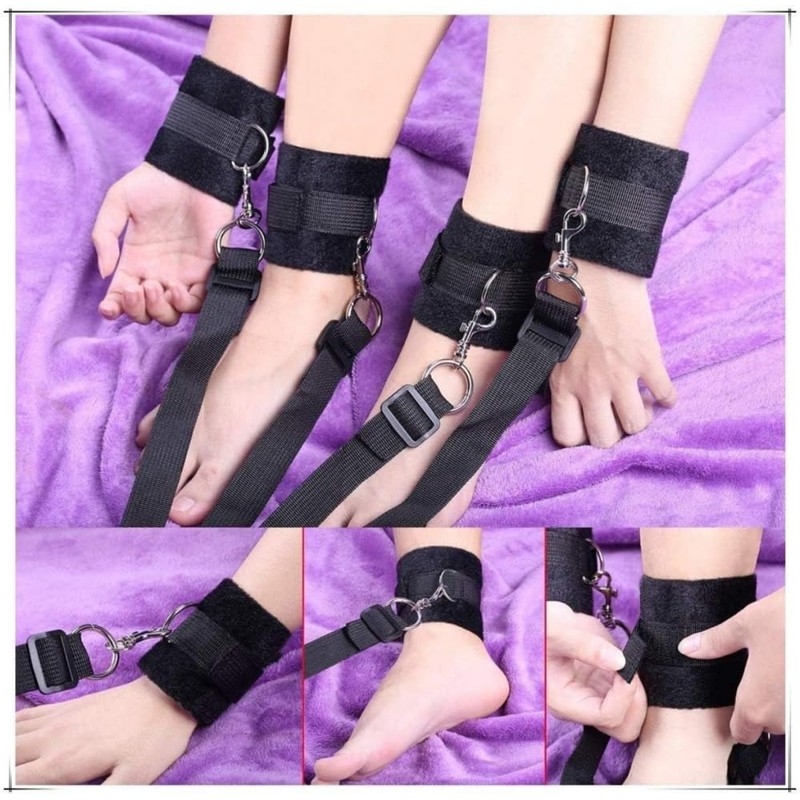 QiKKago Adjustable Mattress Strap, Soft and Comfortable with Christmas Decoration-Q
