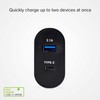Travel Charger 1 USB 2.1 A + Type C Outp