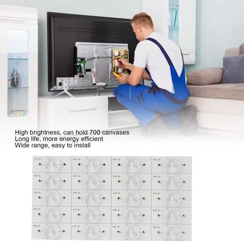 100Pcs SMD Lamp Beads 3V for 32‑65in TV Optical Lens