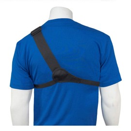 HOLSTERGUY RCH-100 Radio Chest Harness Chest Pack Shoulder Radio Holster with Single Radio Pouch for Motorola Handheld Two-Way Radios and Walkie Talkies RCH-100 Made in USA Black