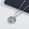 JFASHOP 925 Sterling Silver Saint Raphael Medal Protection Amulet Necklace