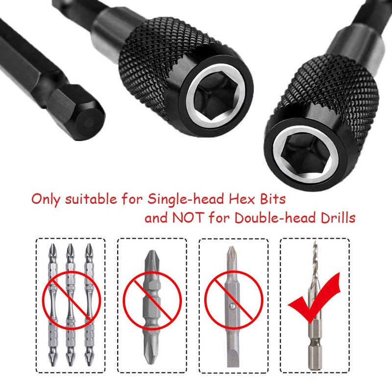 Saiper 1/4 Inch Hex Shank Magnetic Screwdriver Bit Holder 2",