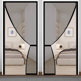 Magnetic Entryway Screen Door with Side Opening (90x210cm, 100x210cm) Entry Door 90x210cm