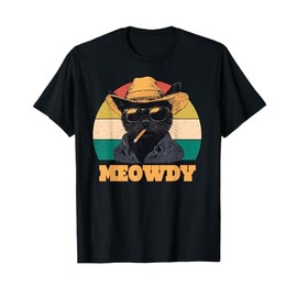 Retro Vintage Meowdy Partner Cowboy Cat Vintage T-Shirt