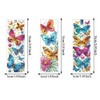 3 Pcs 5D Diamond Painting Bookmarks for Book Lovers, Handmade