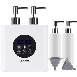 JOJOCOSMO Massage Oil Warmer with Two Oil Bottle Dispensers, Infinitely Variable Warmer from 0 to 65 °C, Lotion Bottle Warmer Dispenser Heater, for Salon,SPA,Household