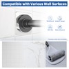 Metal Shower Rod Holders, Adhesive Shower Curtain Rod Holder for