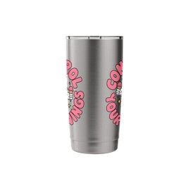 Cone-trol Your Cravings Crushed Ice Dessert Design Stainless Steel Insulated Tumbler