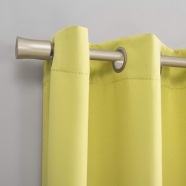 Sun Zero Riley Kids Bedroom Blackout Grommet Curtain Panel, 40" x 95", Lemon Yellow
