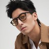 Feisedy B1245 Men's Sunglasses, Round Glasses, UV 400, UV Protection,