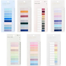 1600 Pestañas Adhesivas Indexadoras, 80 Colores, Marcadores de Página Transparentes para Libros, Cuadernos, Archivado, con Regla Integrada, Material Pet Impermeable, para Estudio
